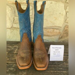 Men’s Rio of Mercedes Tan Danube Mad Dog Size 8 1/2 cowboy boots.